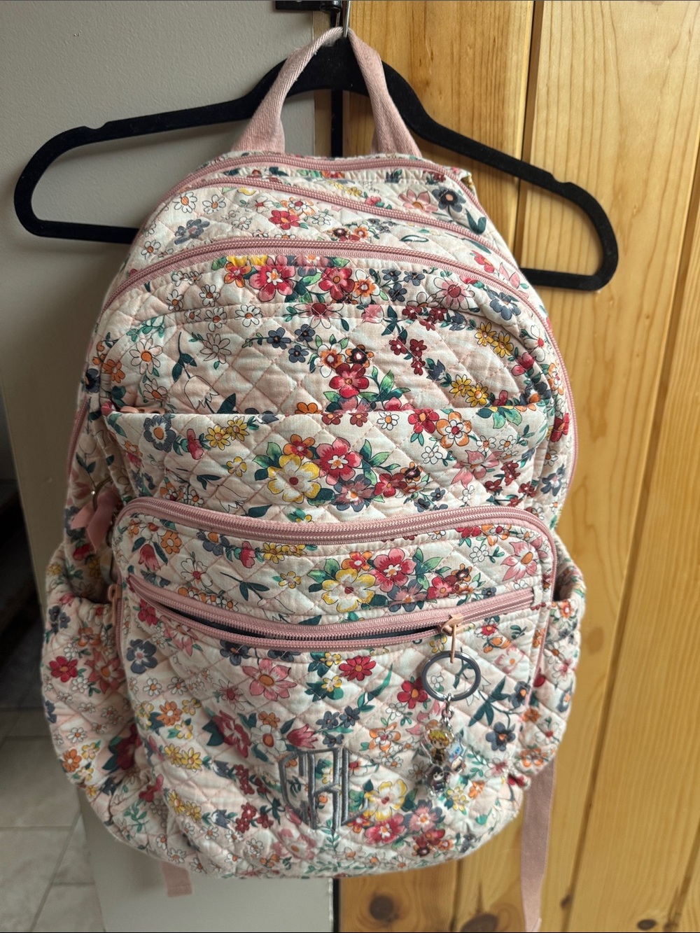 Vera Bradley Quilted Floral Backpack in Pink Multicolor - Picture 3 of 12